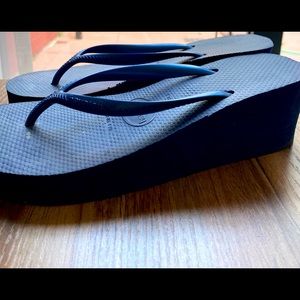 Havaina Wedge Flipflops Navy Blue